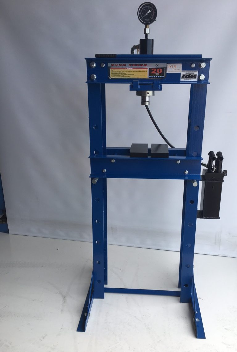 High/Low 20 Ton Hydraulic Shop Press - DTM Trading